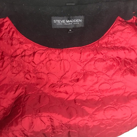 Steve Madden Wool Toggle Parka Winter Coat M - Picture 5 of 8